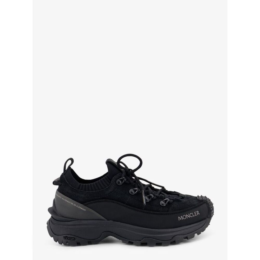 Moncler Women Trailgrip Lite3 Nubuck And Suede Sneakers With Side Lettering Logo